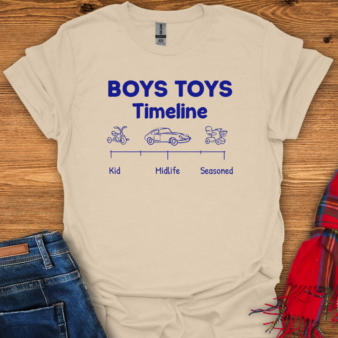 Boys Toys Timeline T-Shirt