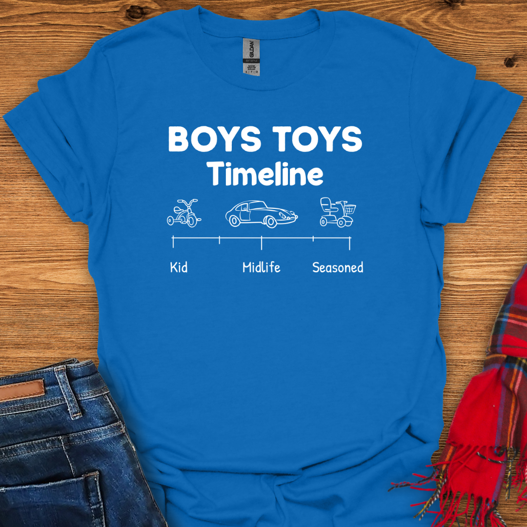 Boys Toys Timeline T-Shirt