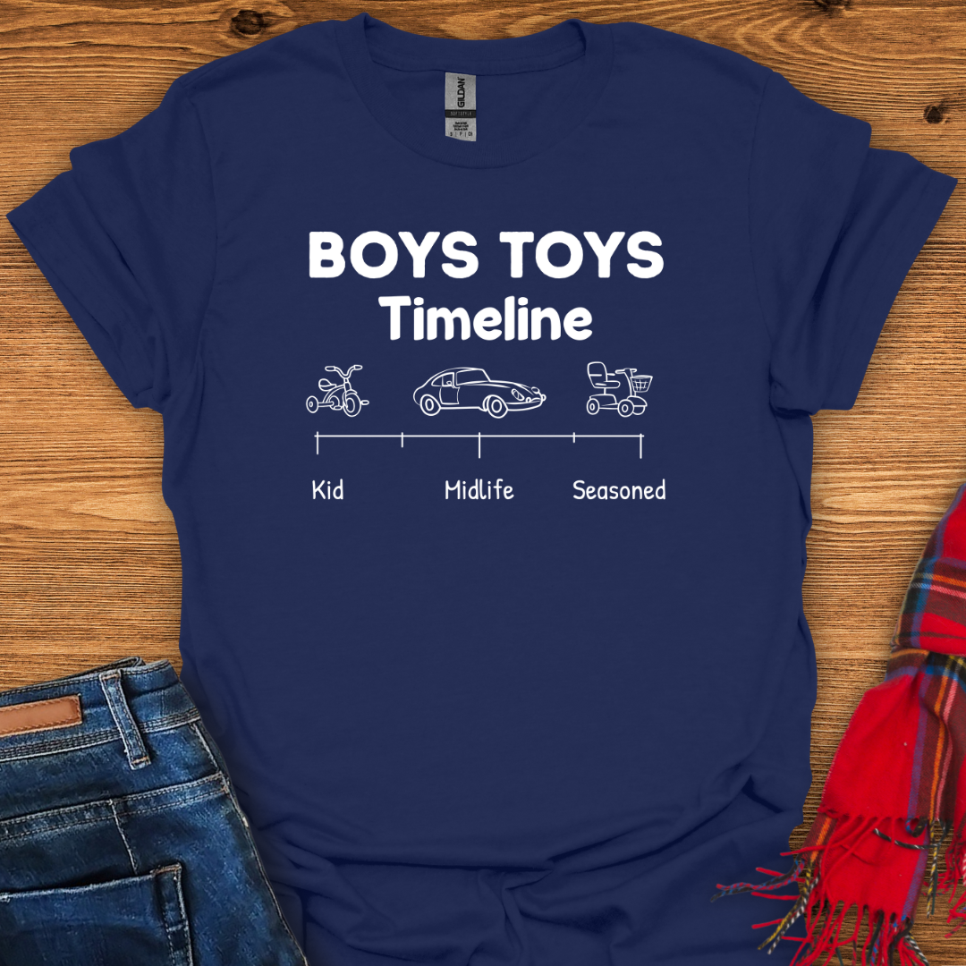 Boys Toys Timeline T-Shirt