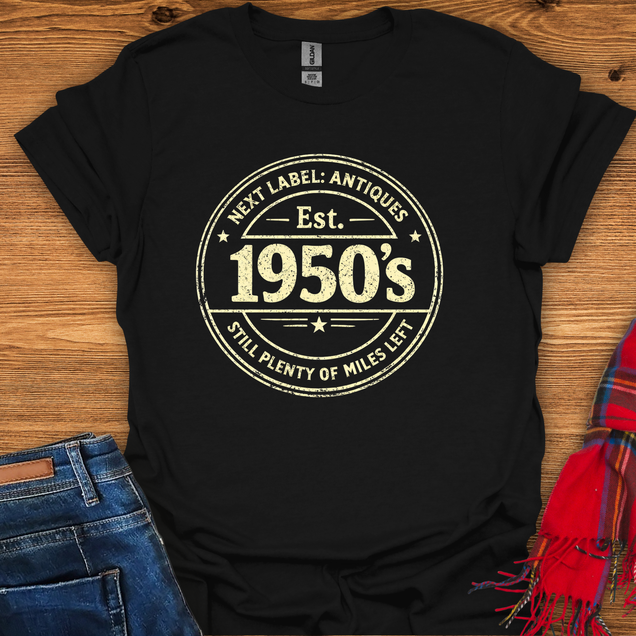 Antique 1950s Label T-Shirt