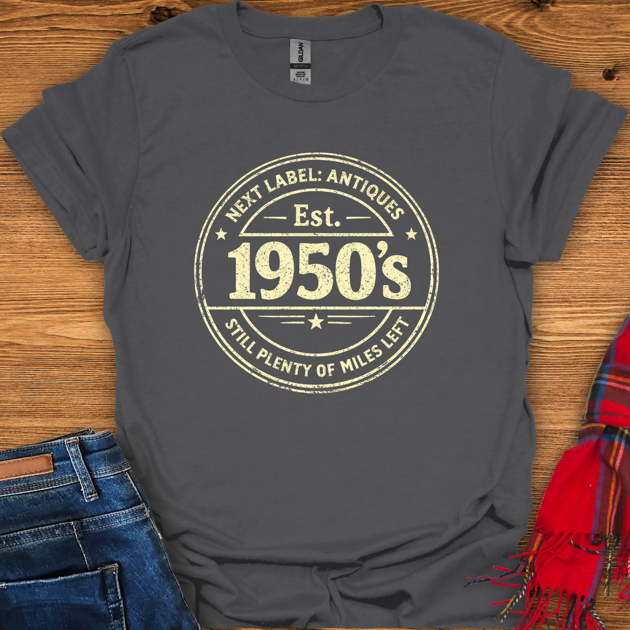 Antique 1950s Label T-Shirt