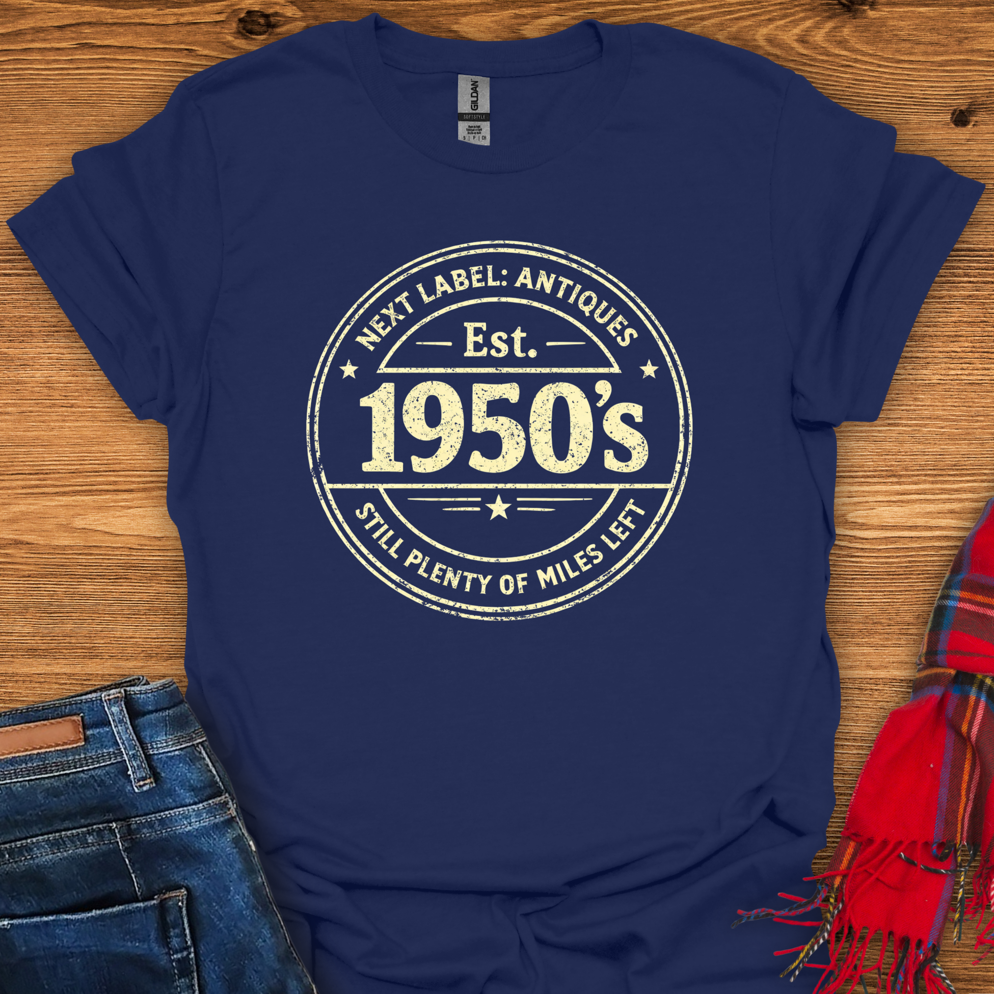Antique 1950s Label T-Shirt