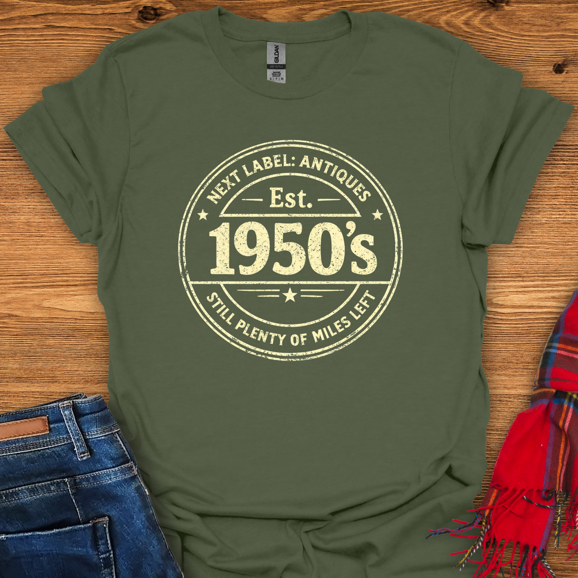Antique 1950s Label T-Shirt