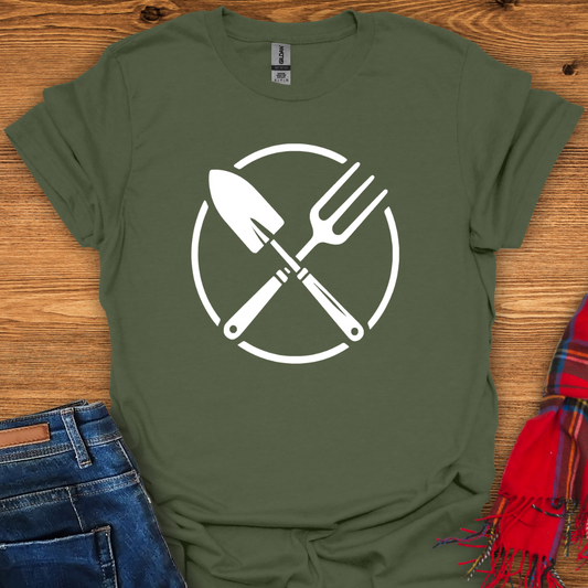 Garden Tools Emblem T-Shirt