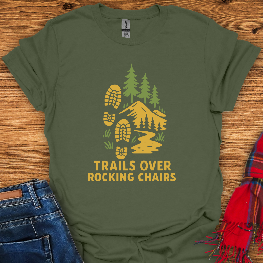 Trails Over Chairs T-Shirt