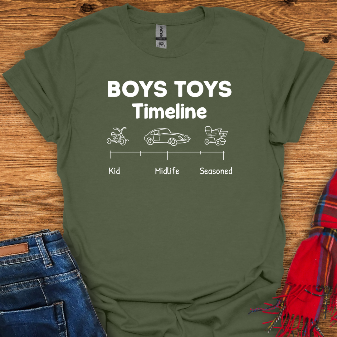 Boys Toys Timeline T-Shirt