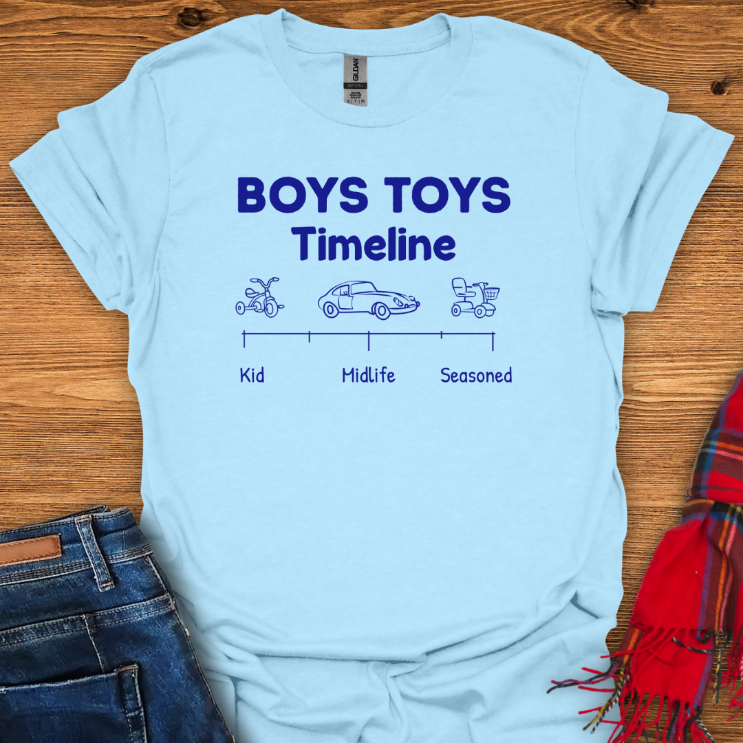 Boys Toys Timeline T-Shirt